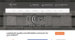 Desktop Screenshot of eclipseroofing.ca