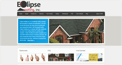 Desktop Screenshot of eclipseroofing.com