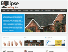 Tablet Screenshot of eclipseroofing.com